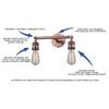 Innovations Lighting 208-OB Two Light Bathroom Fixture view 2