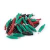 Aexit 45Pcs Red Electrical Testing Black Green Alligator Test Clip for Electrical Voltage Testers Jumpers Wire view 1