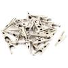 Aexit 35 Pcs Electrical Testing Non Insulated Test Alligator Clip Electrical Voltage Testers Clamp Connector view 1