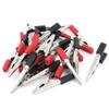 Aexit Pre-Insulated Crocodile Electrical Testing Alligator Test Clip Clamp 50mm 20Pcs Voltage Testers Black Red view 1