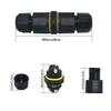 IP68 2Pin/3Pin/4Pin Waterproof Connector Junction Box External Junction Box for 4.5-9.5mm Cable, Outdoor,Gardan,Street Light,Solar Supplies5 Pack of 3Pin view 4