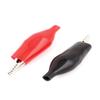 Aexit Insulated Crocodile Electrical Testing Alligator Test Clip Clamp 57mm 12pcs Voltage Testers Red Black view 2