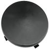 Deltech Manufacturing 5" Round Light Pole Top Cap- Black Plastic view 1