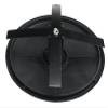Deltech Manufacturing 5" Round Light Pole Top Cap- Black Plastic view 2