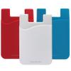 Cellessentials USA Merchant Redesigned Card Holder - Silicone Stick on Cell Phone Wallet with Pocket for Credit Card ID Business Card - iPhone Android & Smartphones (Red, White, Teal) view 1