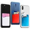 Cellessentials USA Merchant Redesigned Card Holder - Silicone Stick on Cell Phone Wallet with Pocket for Credit Card ID Business Card - iPhone Android & Smartphones (Red, White, Teal) view 2