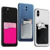 Cellessentials - USA Merchant Redesigned Card Holder - Silicone Stick on Cell Phone Wallet with Pocket for Credit Card ID Business Card - iPhone Android & Smartphones (White, Grey, Pink, Black, Navy) view 2