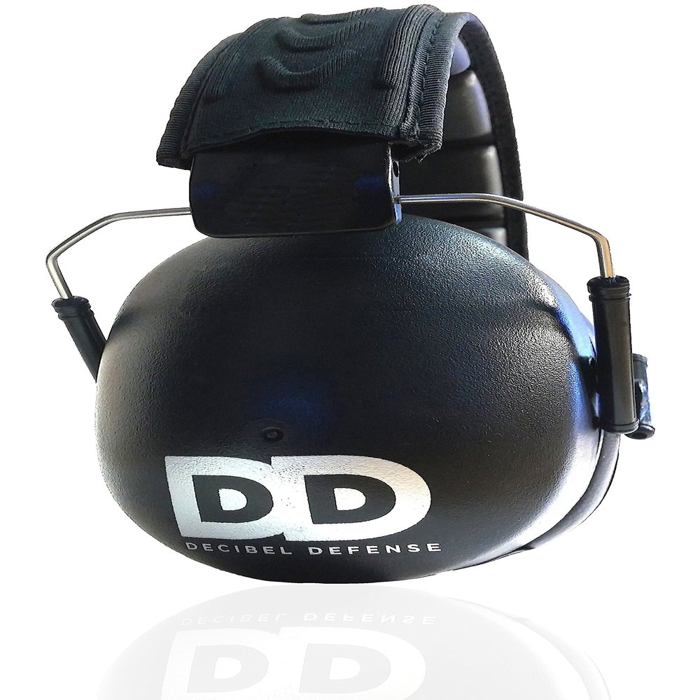DECIBEL DEFENSE Professional Safety Ear Muffs 37dB NRR - The HIGHEST Rated & MOST COMFORTABLE Ear Protection for Shooting & Industrial Use - THE BEST HEARING PROTECTION...GUARANTEED (BLACK)
