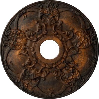 Ekena Millwork CM18NORUS Norwich Ceiling Medallion, Rust