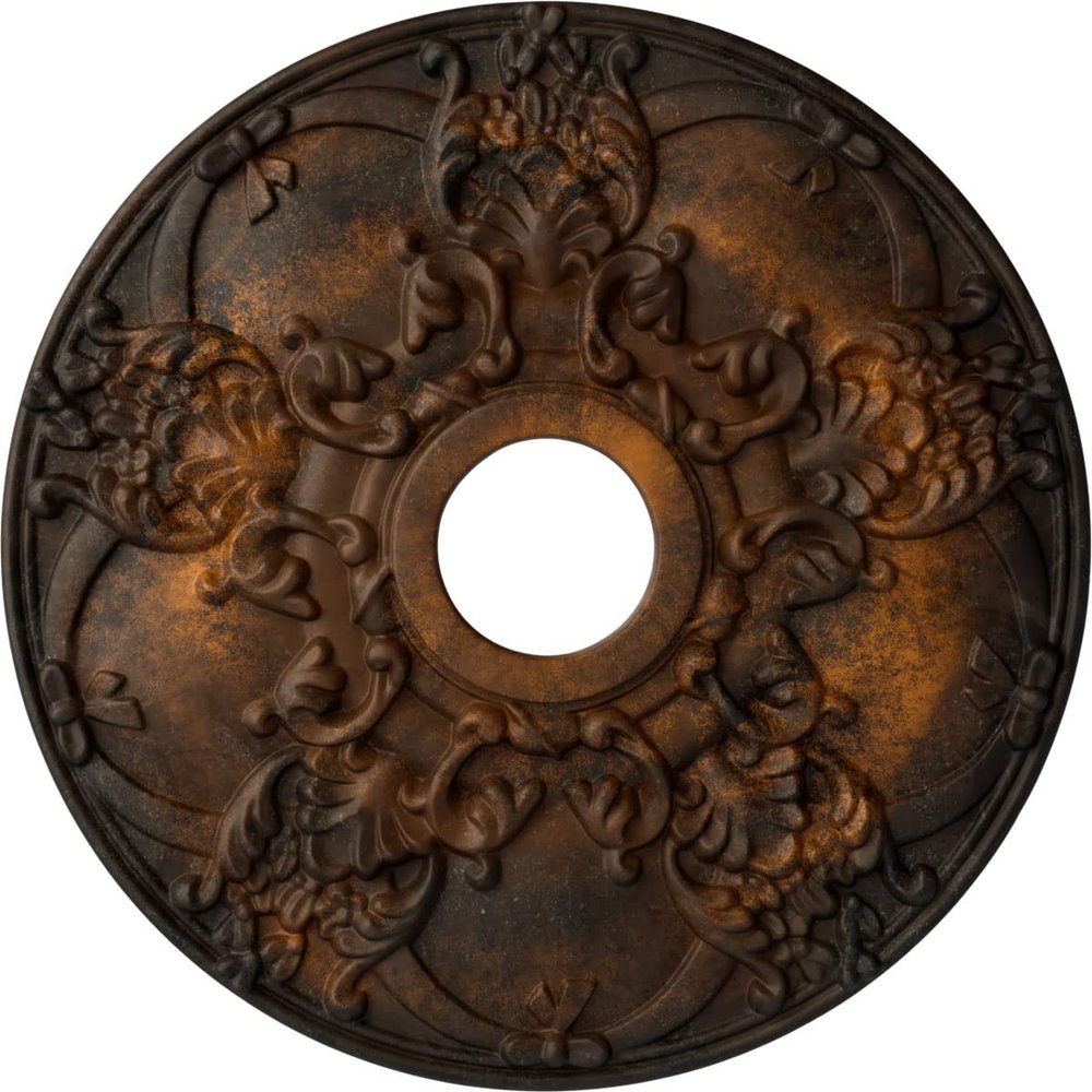 Ekena Millwork CM18NORUS Norwich Ceiling Medallion, Rust