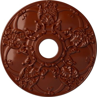 Ekena Millwork CM18NOFIF Norwich Ceiling Medallion, FireBrick