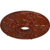 Ekena Millwork CM18NOFIF Norwich Ceiling Medallion, FireBrick view 2