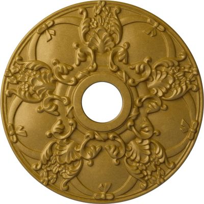 Ekena Millwork CM18NOPGS Norwich Ceiling Medallion, Pharaohs Gold