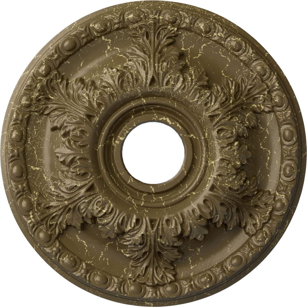 Ekena Millwork CM18GAMMC Granada Ceiling Medallion, Mississippi Mud Crackle