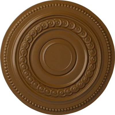 Ekena Millwork CM18OLSTF Oldham Ceiling Medallion, 18" OD x 1 1/4 P, Smokey Topaz