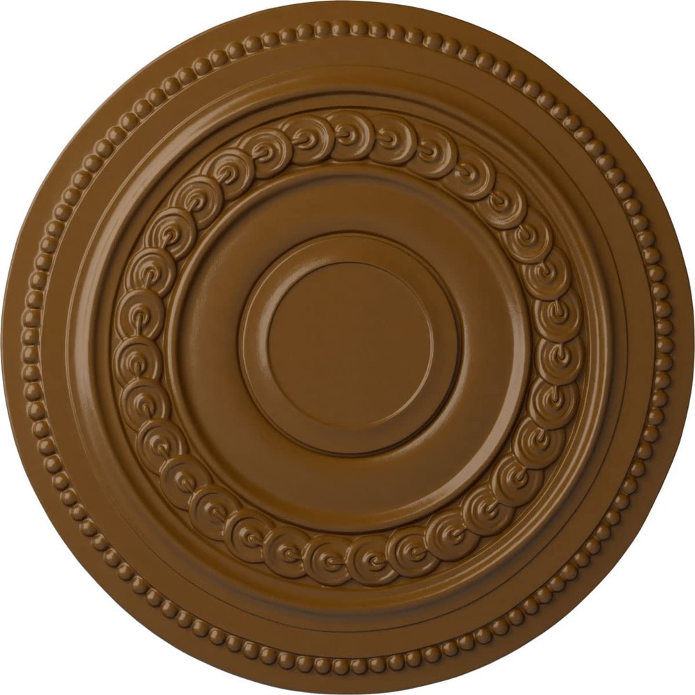Ekena Millwork CM18OLSTF Oldham Ceiling Medallion, 18" OD x 1 1/4 P, Smokey Topaz
