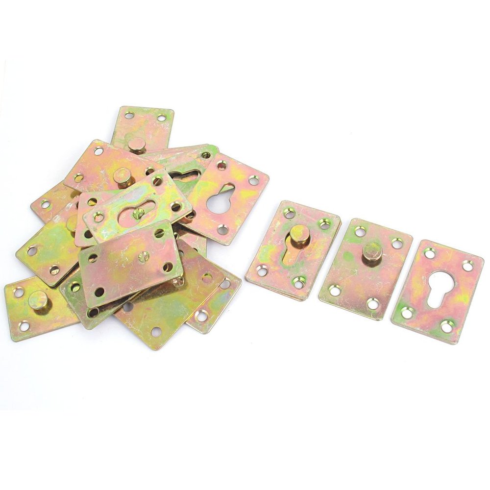uxcell 52mm x 34mm Sofa Furniture Metal Invisible Bed Hinge 12 Sets