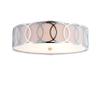 JONATHAN Y Aria 3-Light Flush Mount Ceiling Light 15.6", Chrome view 1