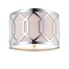 JONATHAN Y Hex 2-Light Flush Mount Ceiling Light 12.5" Metal, Chrome view 1