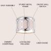 JONATHAN Y Hex 2-Light Flush Mount Ceiling Light 12.5" Metal, Chrome view 2