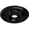 Ekena Millwork CM18GABLF Granada Ceiling Medallion, 18" OD x 3 1/2 ID x 2 1/2 P, Jet Black view 2