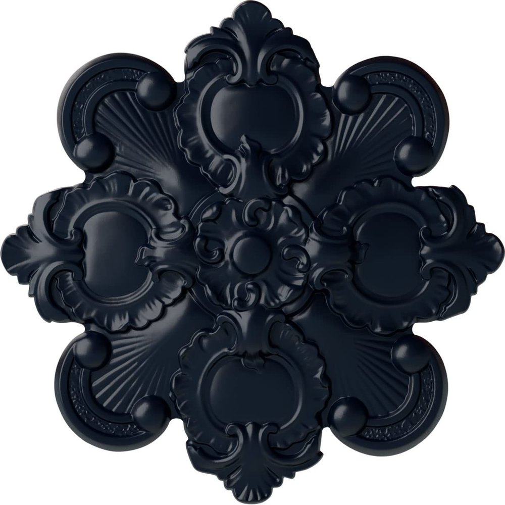 Ekena Millwork CM18KAMDF Katheryn Ceiling Medallion, 18 1/8 OD x 1 1/4 P, Midnight Dream