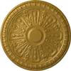 Ekena Millwork CM18RA2PGS Raymond Ceiling Medallion, Pharaohs Gold view 1