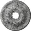 Ekena Millwork CM18GAUWC Granada Ceiling Medallion fits Canopies up to 6 5/8, Ultra Pure White Crackle view 1