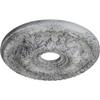 Ekena Millwork CM18GAUWC Granada Ceiling Medallion fits Canopies up to 6 5/8, Ultra Pure White Crackle view 2