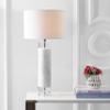 JONATHAN Y Hunter Table Lamp 32" Marble and Crystal, White view 2