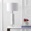 JONATHAN Y Hunter Table Lamp 32" Marble and Crystal, White view 3