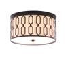 JONATHAN Y Link 3-Light 16.75" Flush Mount Light, Oil Rubbed Bronze view 1