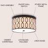 JONATHAN Y Link 3-Light 16.75" Flush Mount Light, Oil Rubbed Bronze view 2