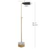 JONATHAN Y 56.5" Adjustable Library Floor Lamp Metal/Marble, Brass Gold view 3
