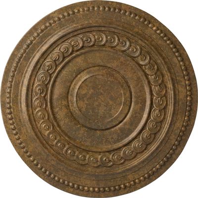 Ekena Millwork CM18OLRZS Oldham Ceiling Medallion, 18" OD x 1 1/4 P, Rubbed Bronze