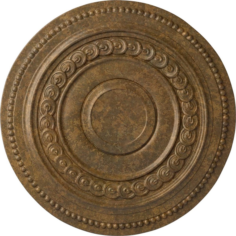 Ekena Millwork CM18OLRZS Oldham Ceiling Medallion, 18" OD x 1 1/4 P, Rubbed Bronze