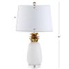 JONATHAN Y Pineapple Ceramic Table Lamp Bedside Nightstand 23", White/Gold view 3