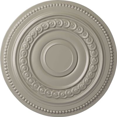Ekena Millwork CM18OLPWS Oldham Ceiling Medallion, Pearl White