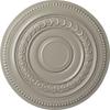Ekena Millwork CM18OLPWS Oldham Ceiling Medallion, Pearl White view 1