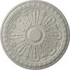 Ekena Millwork CM18RA2PCF Raymond Ceiling Medallion, Pot of Cream view 1