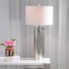 JONATHAN Y Isabella Table Lamp Studded Glass 30", Silver view 2