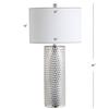 JONATHAN Y Isabella Table Lamp Studded Glass 30", Silver view 3