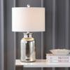JONATHAN Y Emilia 24.5" Mercury Glass Table Lamp, Silver view 2