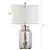 JONATHAN Y Emilia 24.5" Mercury Glass Table Lamp, Silver view 3