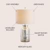 JONATHAN Y Emilia 24.5" Mercury Glass Table Lamp, Silver view 4