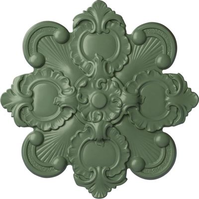 Ekena Millwork CM18KAAGF Katheryn Ceiling Medallion, 18 1/8 OD x 1 1/4 P, Athenian Green