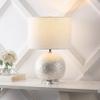 JONATHAN Y Zuri Table Lamp Capiz Seashell Sphere 23.5", Pearl White view 3