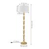 JONATHAN Y Jaxon Floor Lamp Traditional Glam Metal 62.5", Gold Painting view 3