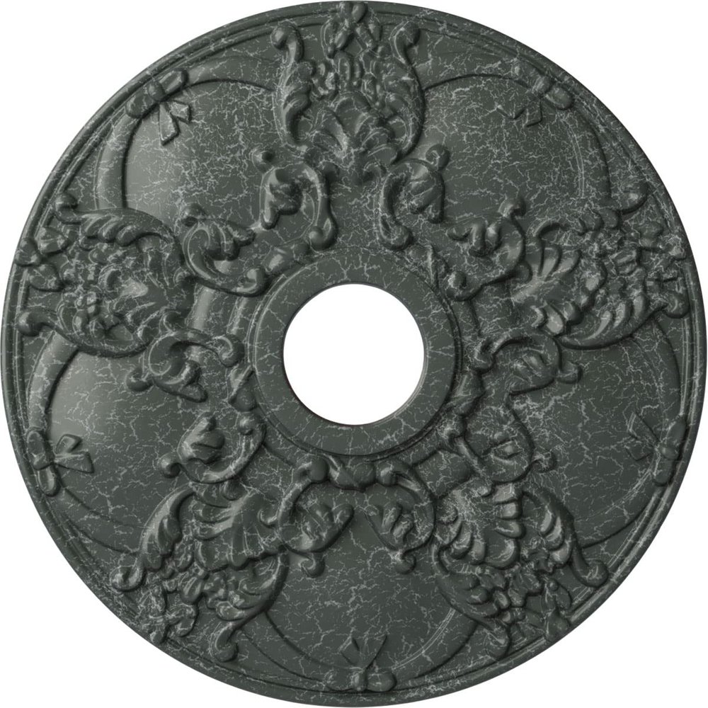 Ekena Millwork CM18NOAGC Norwich Ceiling Medallion, Athenian Green Crackle