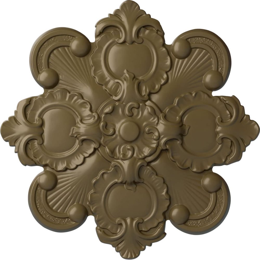 Ekena Millwork CM18KAMMF Katheryn Ceiling Medallion, Mississippi Mud